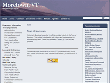 Tablet Screenshot of moretownvt.org